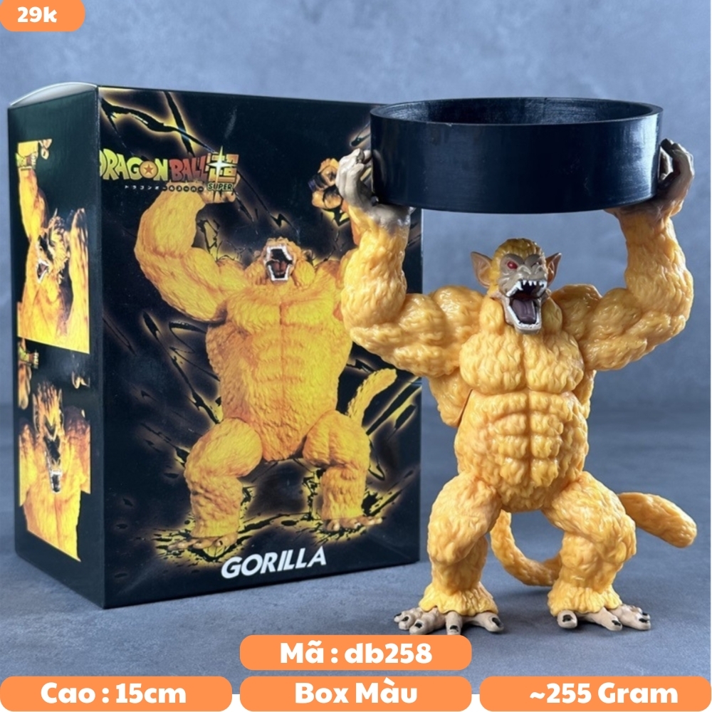 Mô Hình DragonBall Khỉ vàng nâng tạ - cao 15cm nặng 255gram - Figure DragonBall - hộp Màu K28-T1-S10