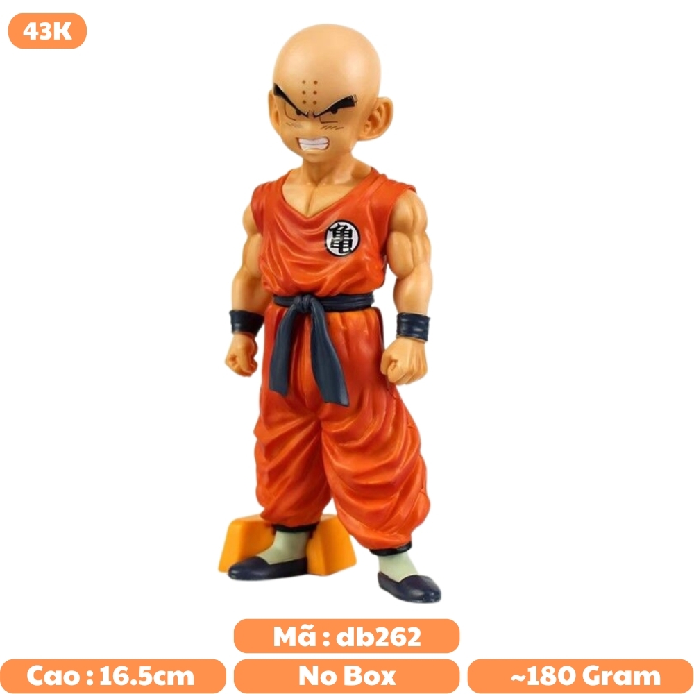 Mô Hình DragonBall Krillin dáng đứng - Cao 16.5cm - nặng 180gram - Figure DragonBall - box màu - K8-T1-S2