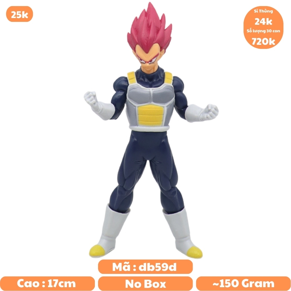 Mô Hình DragonBall Vegeta SS3 cao 17.5cm -Bản bộ - Dragon Ball - No Box - N1-K2-T1-S1