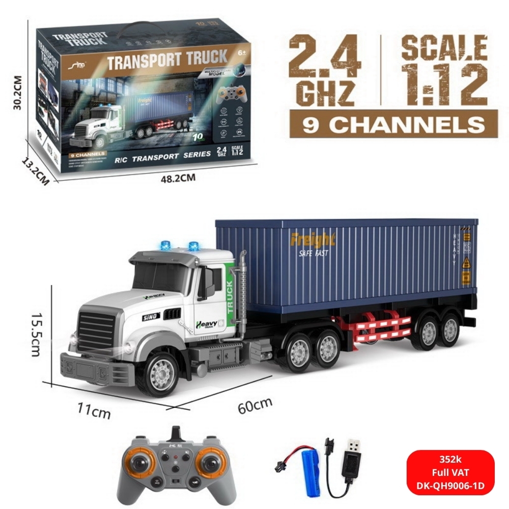 Đồ Chơi Xe Ô to Điều Khiển Từ Xa 6 Kênh Transport Truck -SKU: DK-QH9006-1D ( VAT 009-02-200 ) - K90-T4-S3