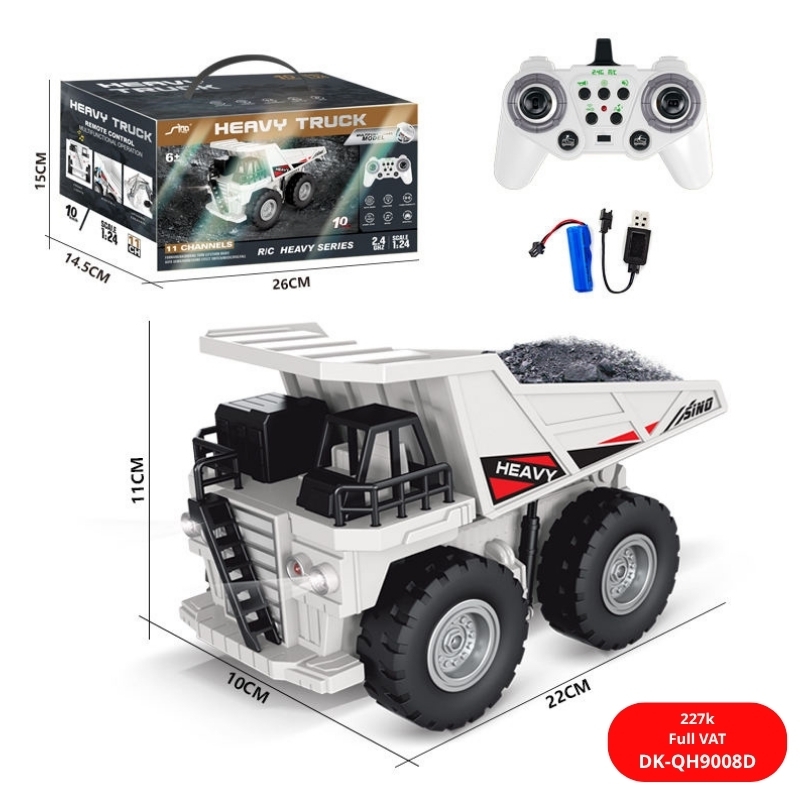 Đồ Chơi Xe Oto Điều Khiển Từ Xa 11 Kênh Heavy Industry Seft-Unloading Car- SKU: DK-QH9008D ( VAT 009-02-150) - T1-K2-T4-S8