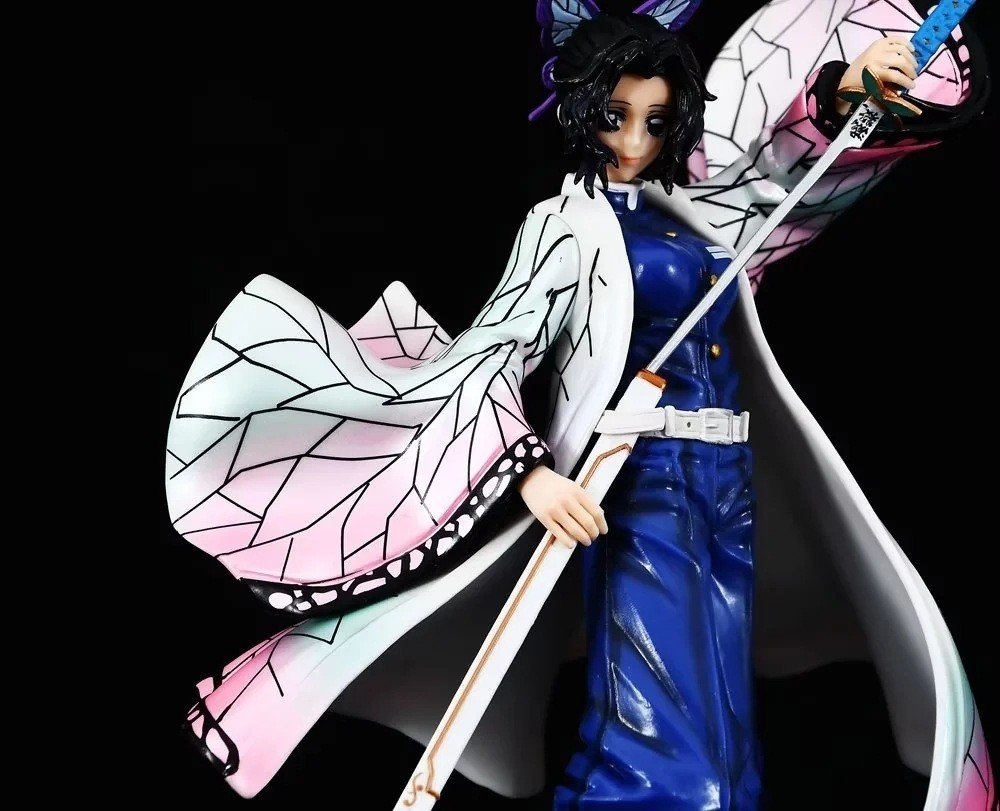 Hàng Box Nhựa - Mô Hình Kimetsu No Yaiba Shinobu dáng đứng chiến đấu cao 29cm nặng 800 gram - Figure Thanh gươm diệt quỷ - Có Vỏ Hộp màu - N4-K1-BL1 - N1-K19-T1-S2