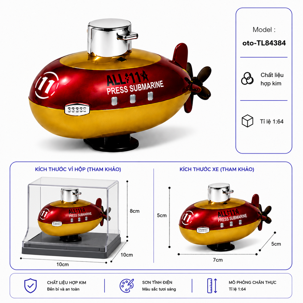Mô hình máy bay bằng thép hợp kim - SKU : oto-TL84384 - (VAT : 103-06-30 )