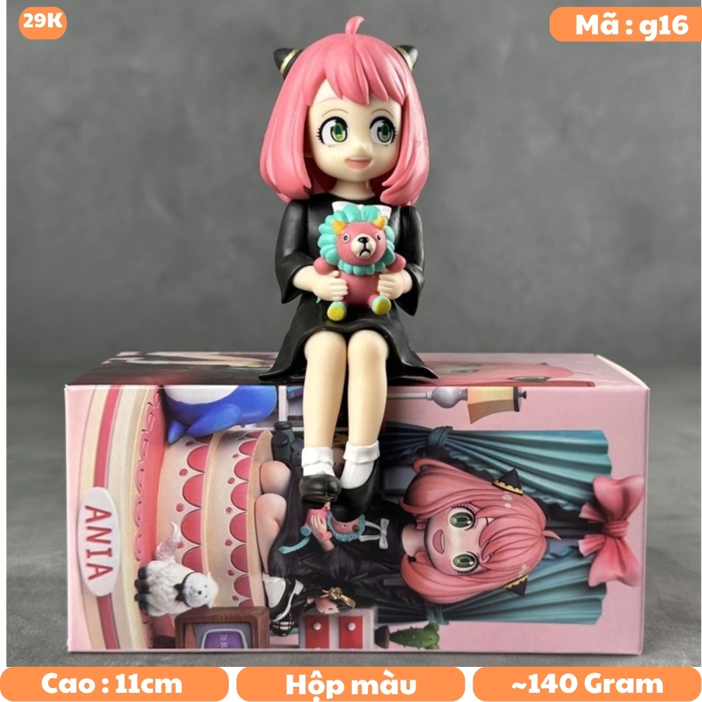 MÔ HÌNH ANYA FORGER - SPY X FAMILY - TANTEI-GOKKO Dáng Ngồi - Cao : 11cm - Nặng : 140gram - Có Hộp Màu K19-T2-S12