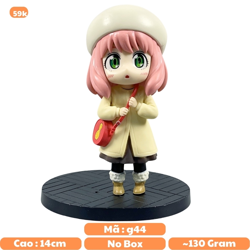MÔ HÌNH ANYA FORGER - SPY X FAMILY - TANTEI-GOKKO Đội Mũ Trắng - Cao : 14cm - Nặng : 140gram - No box - N1-K38-T2-S2