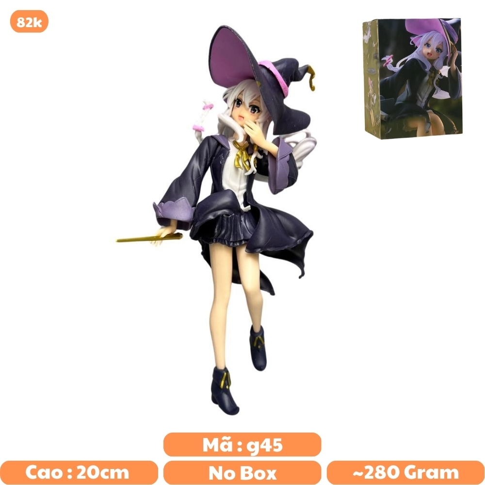 Mô Hình Elaina Cosplay phù thuỷ - Cao 20cm - nặng 280gram - Figure Elaina - Có Hộp màu - N1-K32-T3-S2