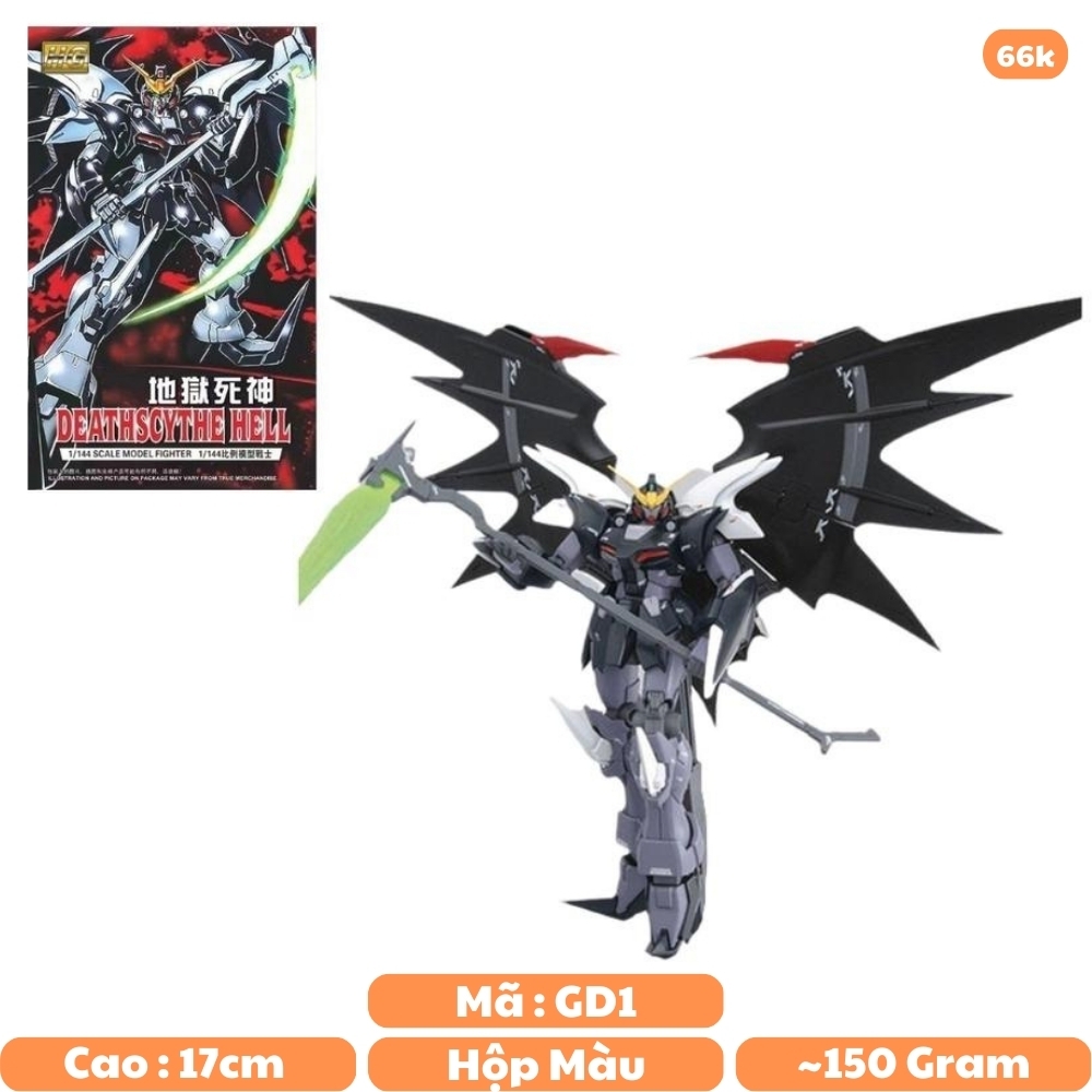 Đồ chơi trẻ em - Robot lắp ghép No Brand - 6602 MG  Bộ giáp Deathscythe-Hell  cao 17cm - nặng 150 gram  - Có hộp màu - SKU: gd1 - (VAT: DC1) -  N2-E1-S10