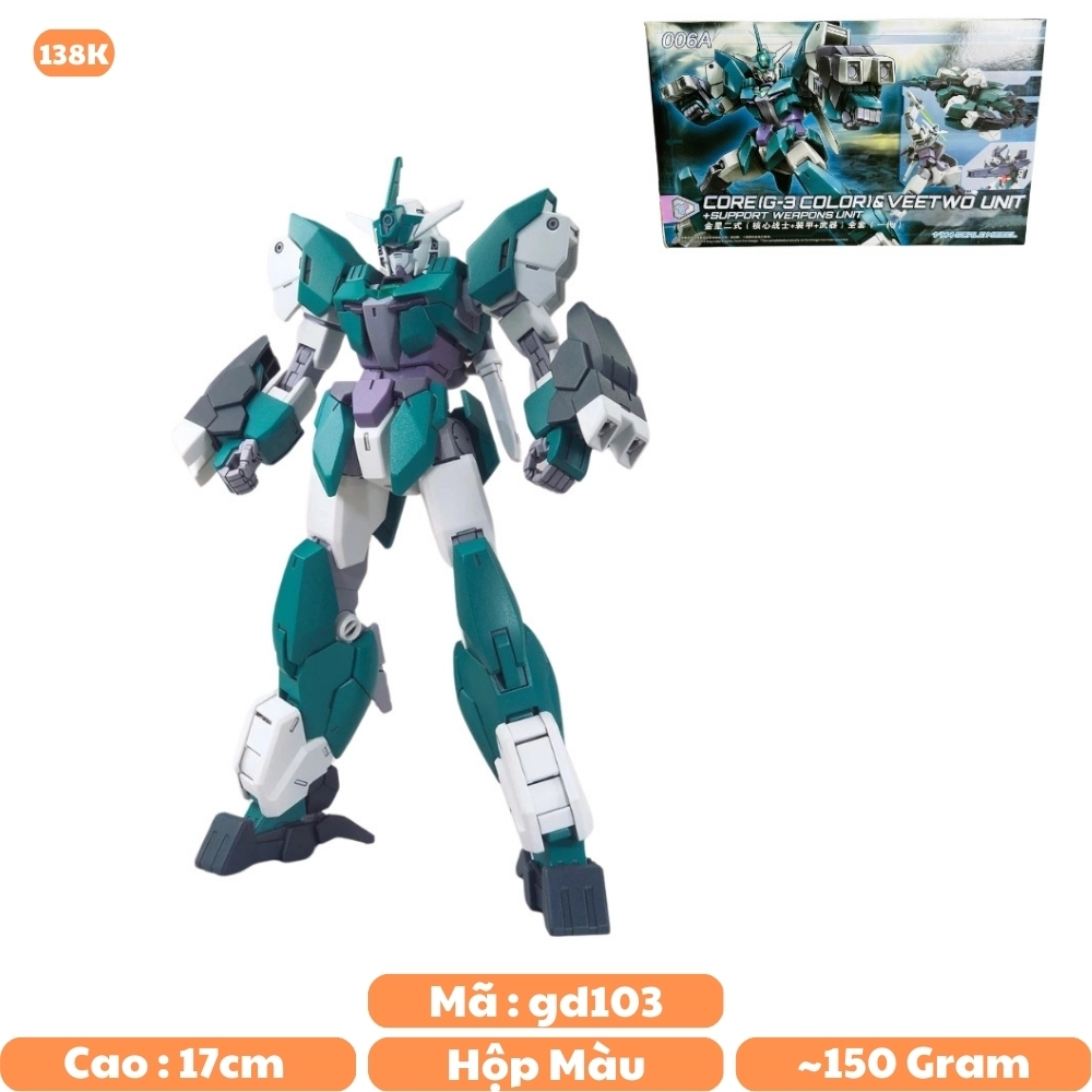 Mô hình Gundam HG 1/144 006A Cao 17cm - nặng 150gram - Figure Gundam - Có hộp màu SKU : 006A - SKU : gd103 ( VAT : 006-01-90 ) - K27-T4-S8