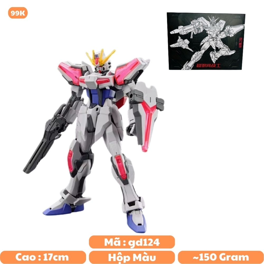 Đồ chơi trẻ em - Hộp đồ chơi lắp ghép Robot  Cao 17cm - nặng 150gram - Có hộp màu  - SKU: gd124 - (VAT: 006-01-60) - K33-T4-S1