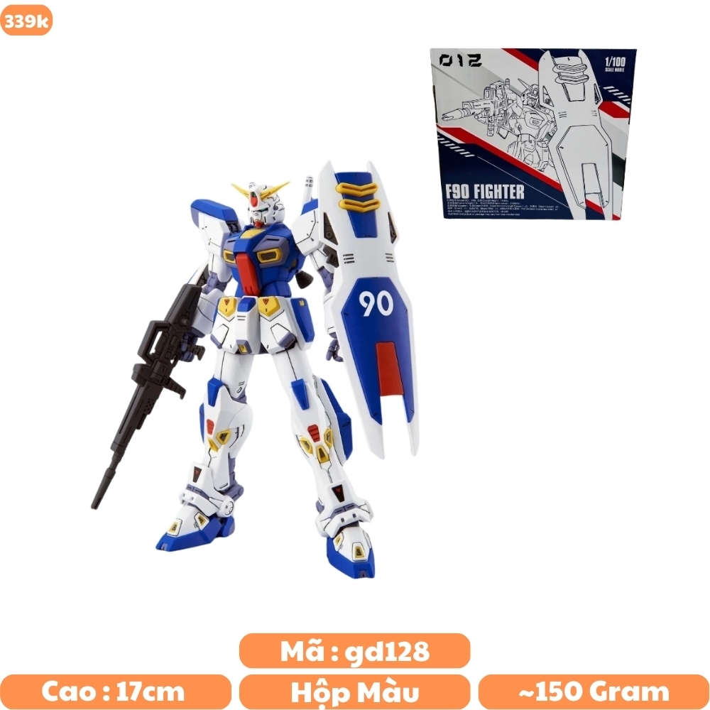 Hàng Cao Cấp - Mô hình Gundam 1/100 F90 FIGHTER Trắng Cao 17cm - nặng 150gram - Figure Gundam - Có hộp màu SKU : 012-F - ( VAT : 006-01-240 )- K19-T4-S8