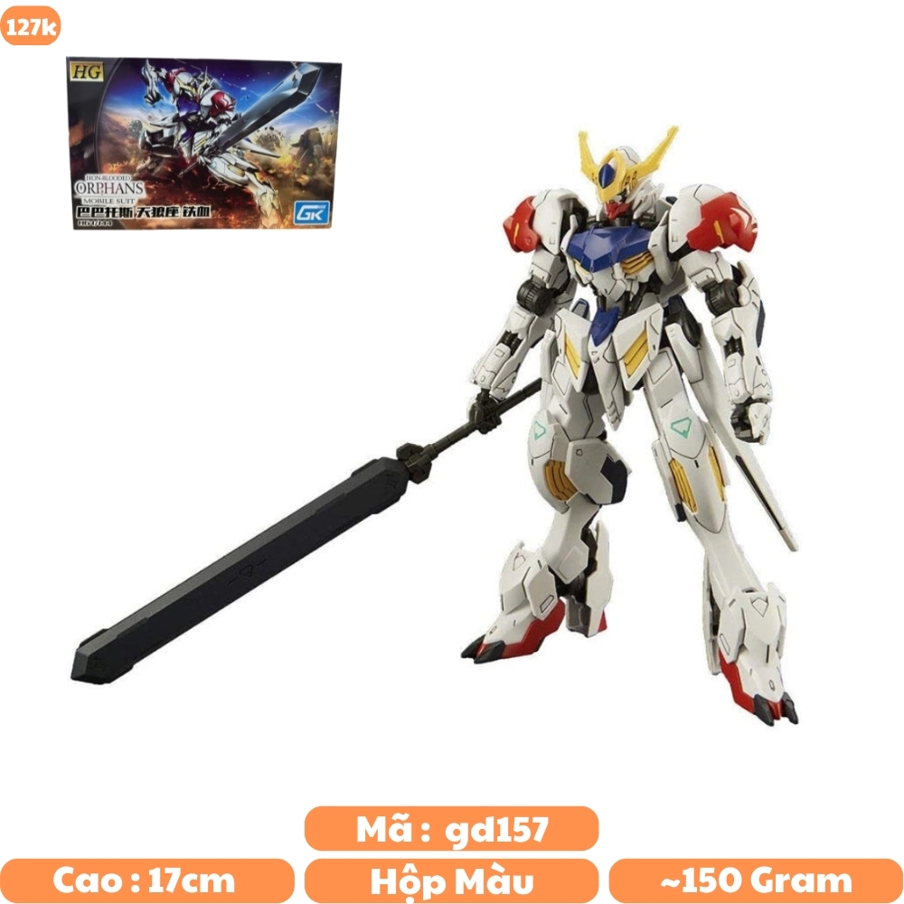 Hàng Cao Cấp - Mô hình Gundam HG 1/144 IRON-BLOODED ORPHANS - Cao 17cm - nặng 150gram - Figure Gundam - Hộp Màu - SKU : 021 - K28-T3-S9