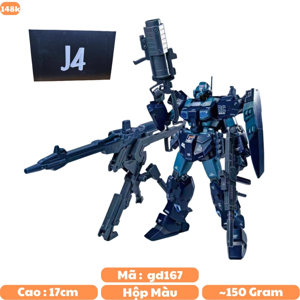 Hàng Cao Cấp - Mô hình Gundam Jesta J4 RGM-96Xs HG 1/144 - Cao 17cm - nặng 150gram - Figure Gundam - Hộp Đen - SKU : J4 K28-T3-S12