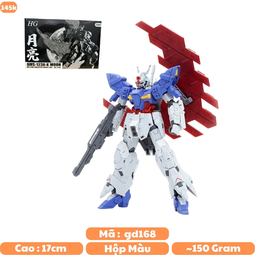 Hàng Cao Cấp - Mô hình Gundam HG 1/144 AMS-123X-X MOON - Cao 17cm - nặng 150gram - Figure Gundam - Có hộp màu đẹp - SKU : 215 - K28-T3-S10