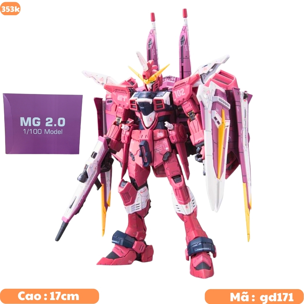 Hàng Cao Cấp - Mô hình MG 1/100 JUSTICE - Cao 17cm - Figure Gundam - Hộp Màu - gundam 707 - gd171 K29-T3-S6