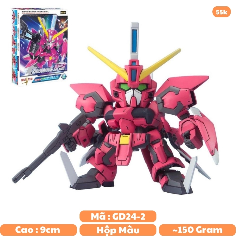 Đồ chơi trẻ em - Hộp đồ chơi lắp ghép Robot - GundamGundam SHENGDUN - Cao 9cm - nặng 100gram - Có hộp màu -  Sku : 6613-2 - ( Vat : DC1 )- K31-T4-S2