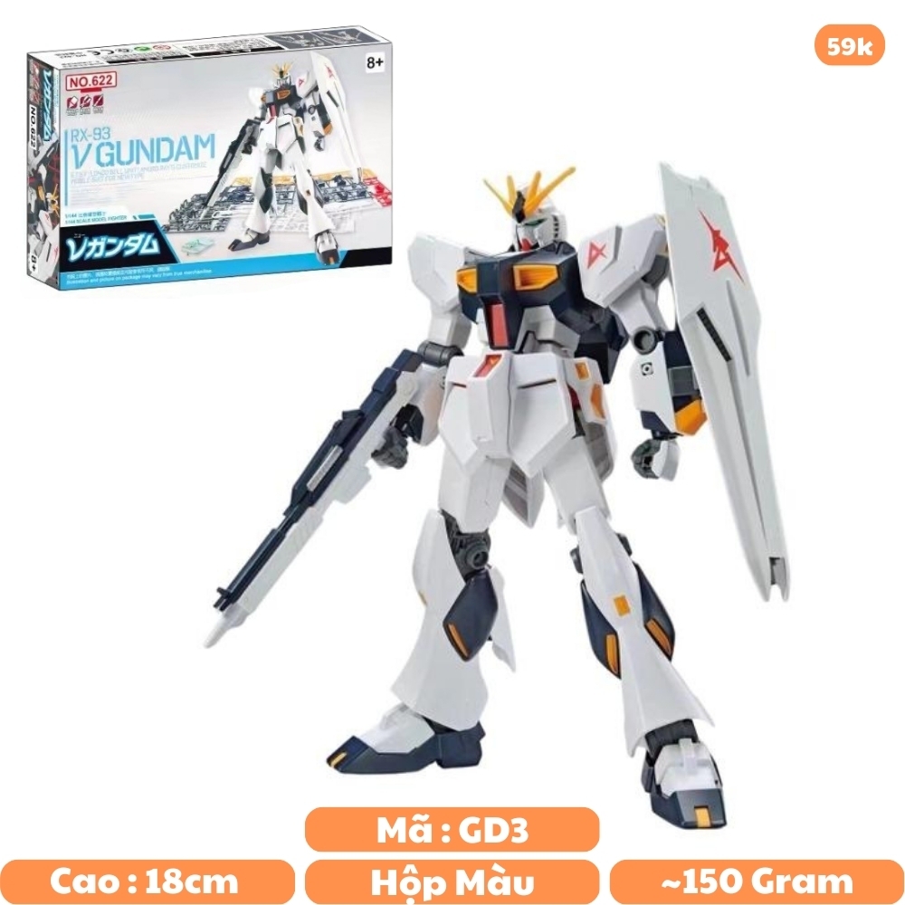 Đồ chơi trẻ em - Robot lắp ghép No Brand  - cao 18cm - nặng 150gram  - Có hộp màu - SKU: gd3 - (VAT: DC1) -  N2-E1-S5