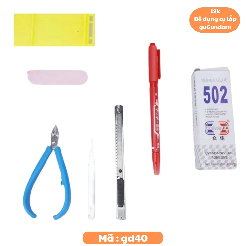 Bộ dụng cụ lắp Gundam - Gồm 7 phụ kiện đi kèm - ( 0 VAT )  - K31-T1-S1