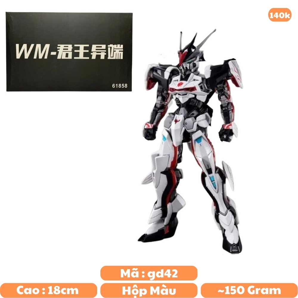 Mô hình XG Gundam WM  - Cao 18cm - nặng 150gram - Có BOX : box màu - SKU : 61858 - Figure Gundam - Hộp Đen - ( VAT :  006-01-60 ) - K28-T3-S1