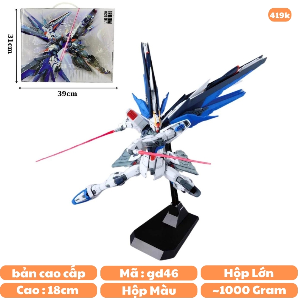 Mô hình MG 1/100 FREEDOM GUNDAM Cao cấp - Cao 18cm - nặng 1kg - SKU : MG190 - Figure Gundam - Có hộp màu - K27-T4-S4