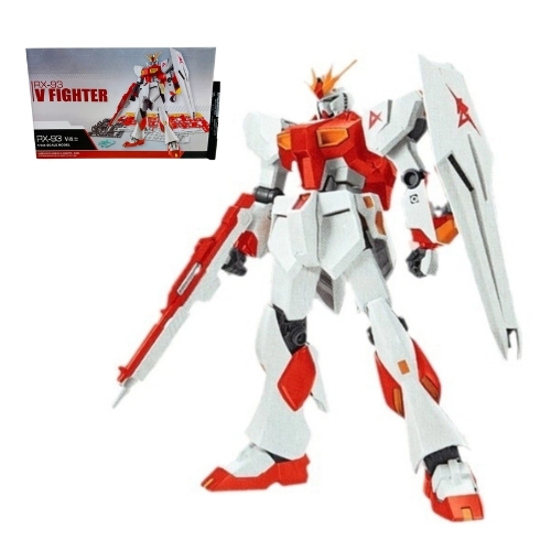 Đồ chơi trẻ em - Hộp đồ chơi lắp ghép Robot -  GundamXG Gundam RX-93 VFIGHTER Màu Đỏ - Cao 18cm - nặng 150gram  - Có hộp màu - SKU: 622B - (VAT: DC1) - K23-T4-S12