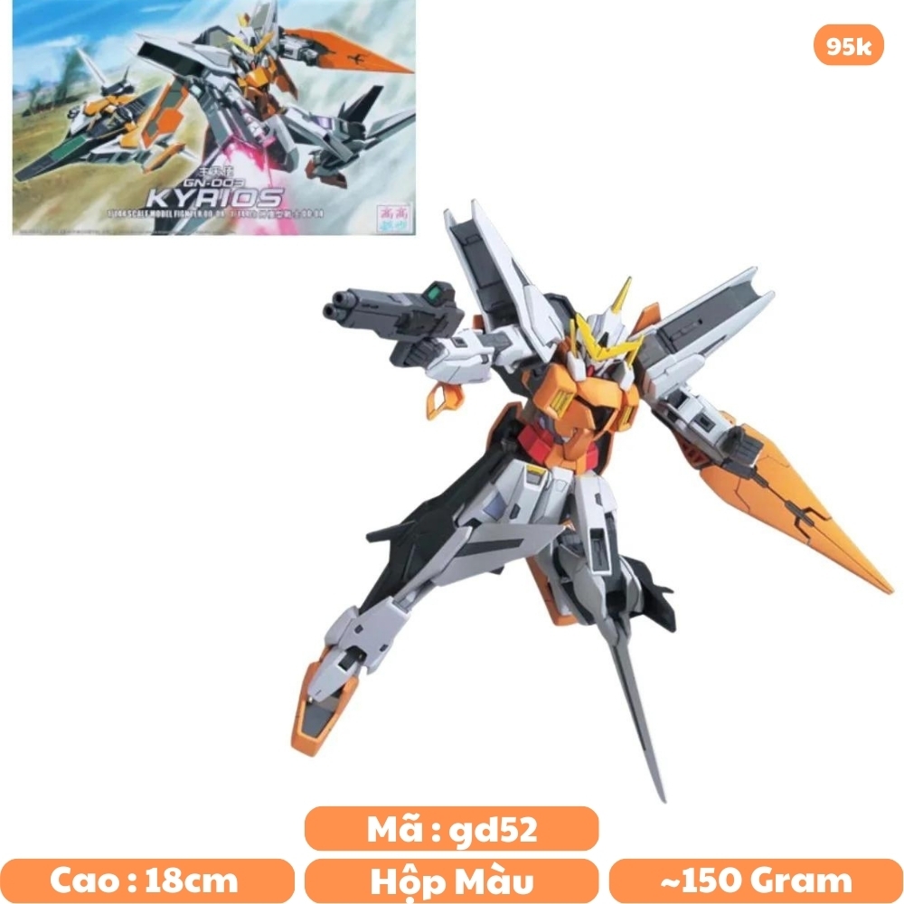 Mô hình GundamXG Gundam KYAIOS , hàng cao cấp - Cao 18cm - nặng 150gram - SKU :  00-04 - Figure Gundam - SKU : gd52 ( VAT : 006-01-60 ) - Có hộp màu - K30-T4-S9