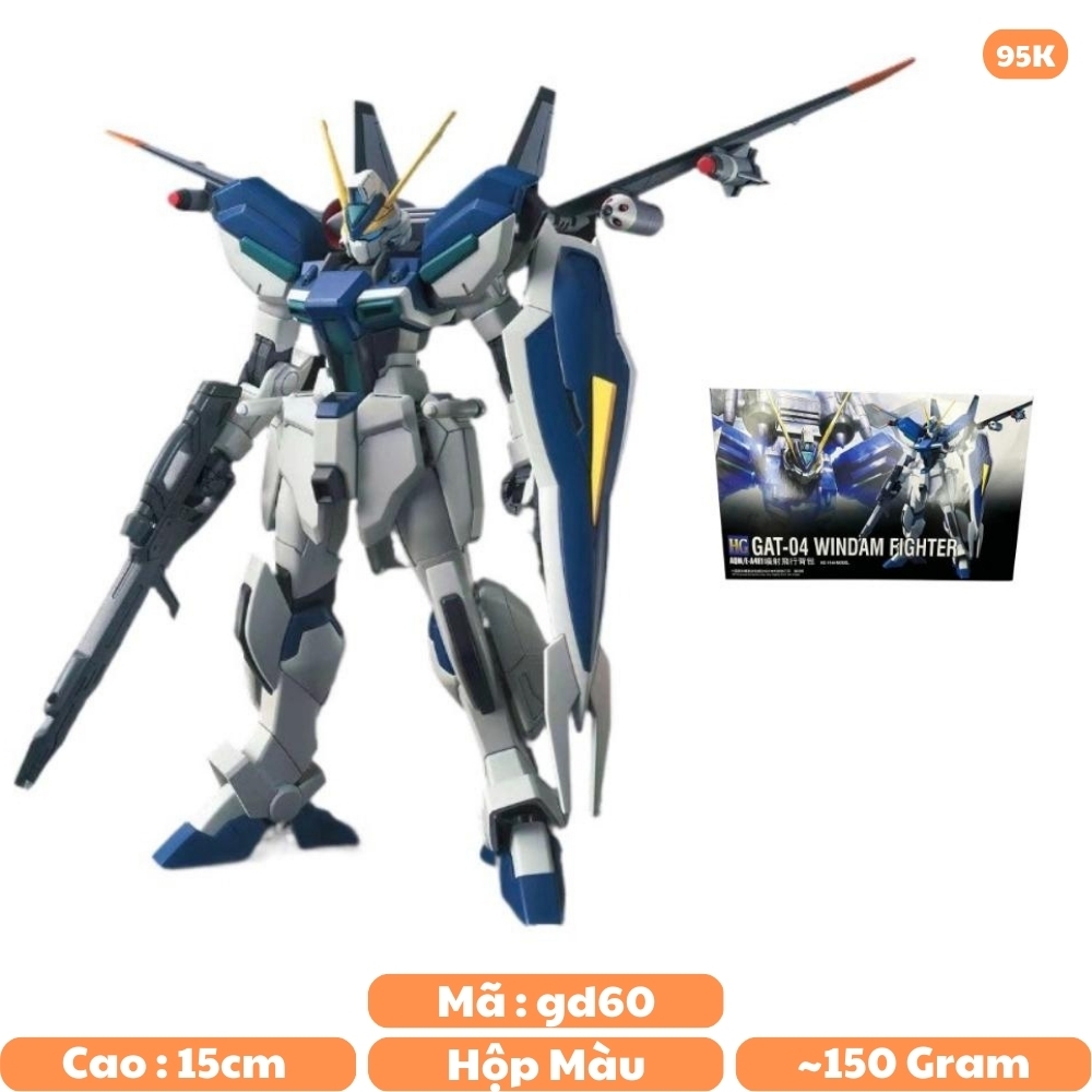 Mô hình HG gundam GAT - 04 WINDAM FIGHTER Cao : 15cm - Nặng : 200gram - SKU : XF-232 - GD60 ( VAT : 006-01-60 ) -K27-T4-S12