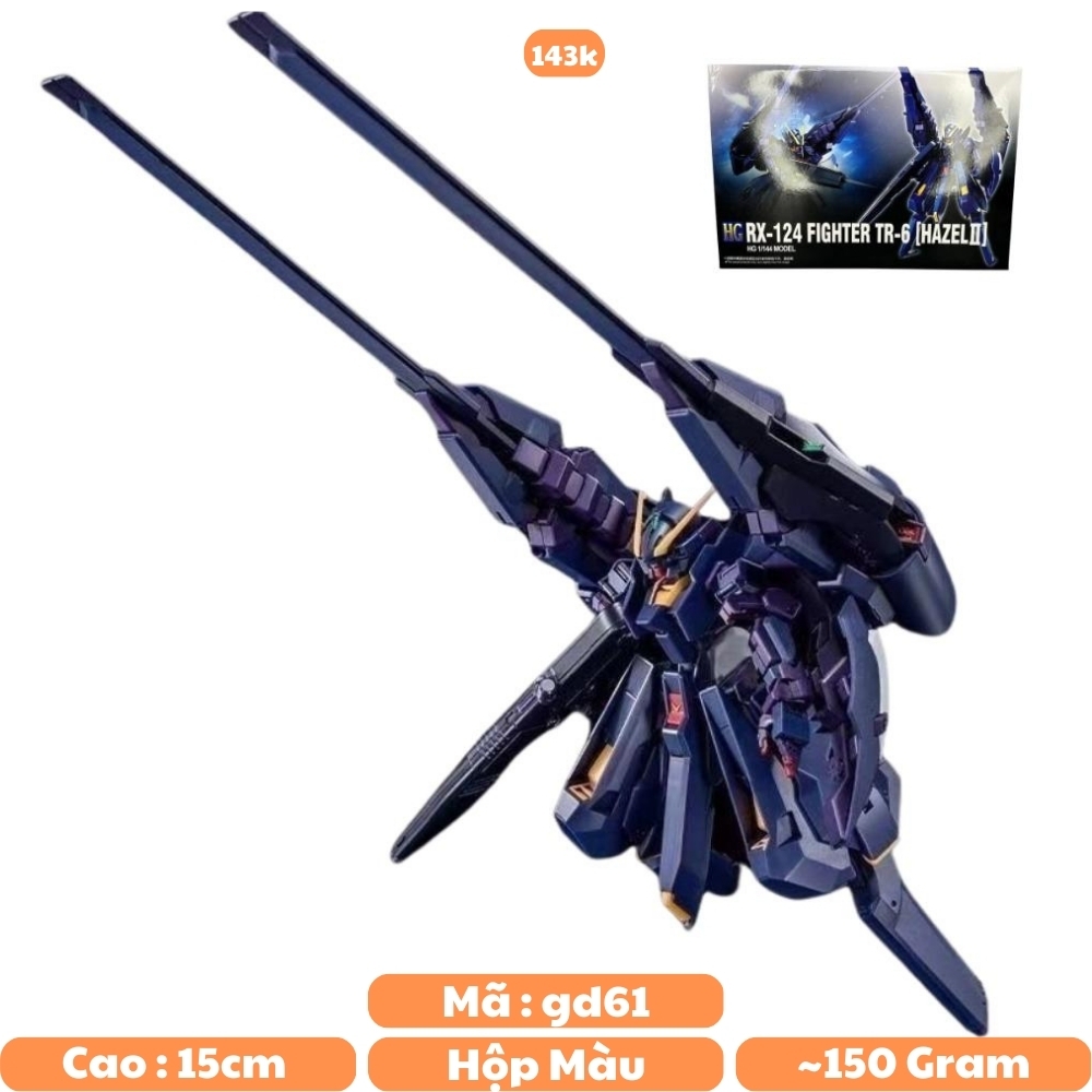 Mô Hình HG gundam RX - 124 FIGHTER TR - 6 ( HAZEL II ) Cao : 15cm - Nặng : 200 - SKU : XF-07 - ( VAT :  006-01-120 )- K28-T4-S8