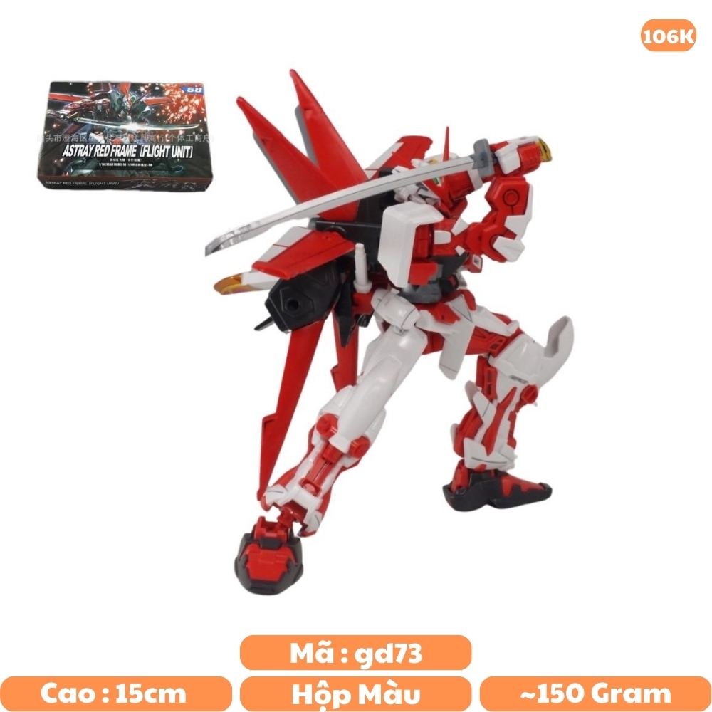 Đồ chơi trẻ em - Robot lắp ghép No Brand -   Cao 15cm - nặng 150gram  - Có hộp màu -Sku :  gd73- ( Vat : 006-01-90 )- K23-T4-S9