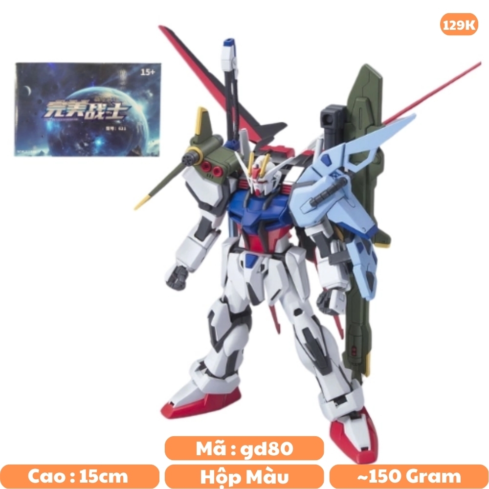 Đồ chơi trẻ em - Hộp đồ chơi lắp ghép Robot -  Gundam 621 PERFECT STRIKE GUNDAM HG 1/144 Cao 17cm - nặng 150gram - Có hộp màu - SKU: NO.621 - (VAT: 006-01-90)-  K29-T3-S10