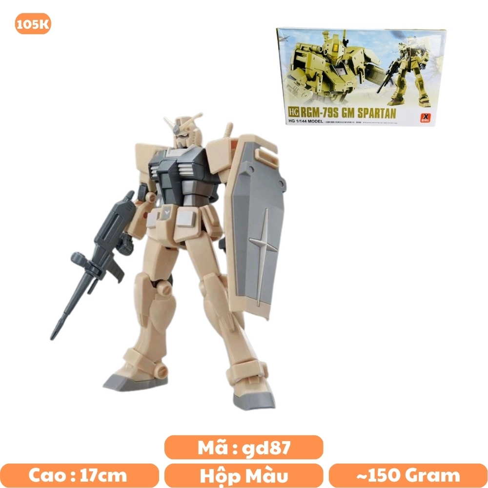 Mô hình Gundam HG 1/144 XF-79S GM SPARTAN Cao 17cm - nặng 150gram - Figure Gundam - Có hộp màu SKU : XF-79S-  ( VAT :  006-01-60 )-K28-T4-S5