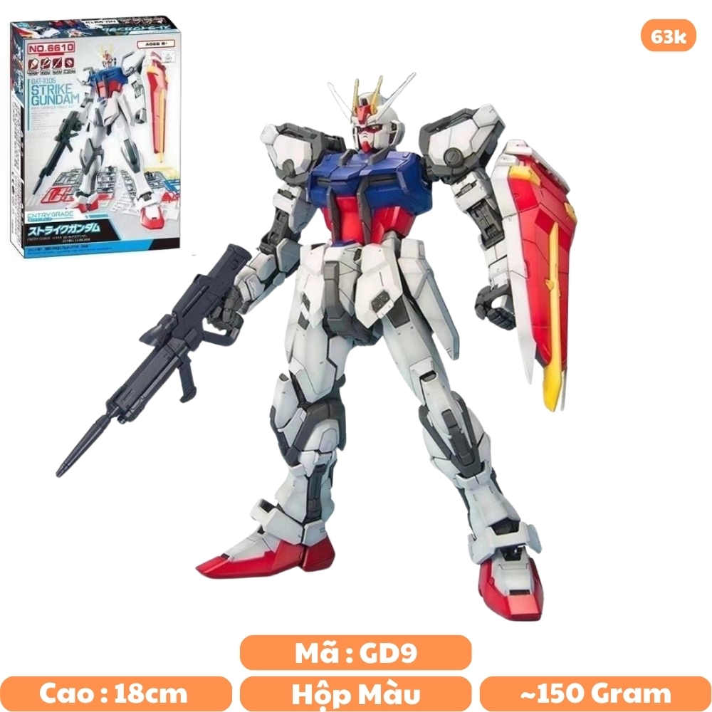 Đồ chơi trẻ em - Robot lắp ghép No Brand 6610  - Cao 18cm - nặng 150gram  - Có hộp màu - SKU: gd9 - (VAT: DC1) - K24-T4-S5