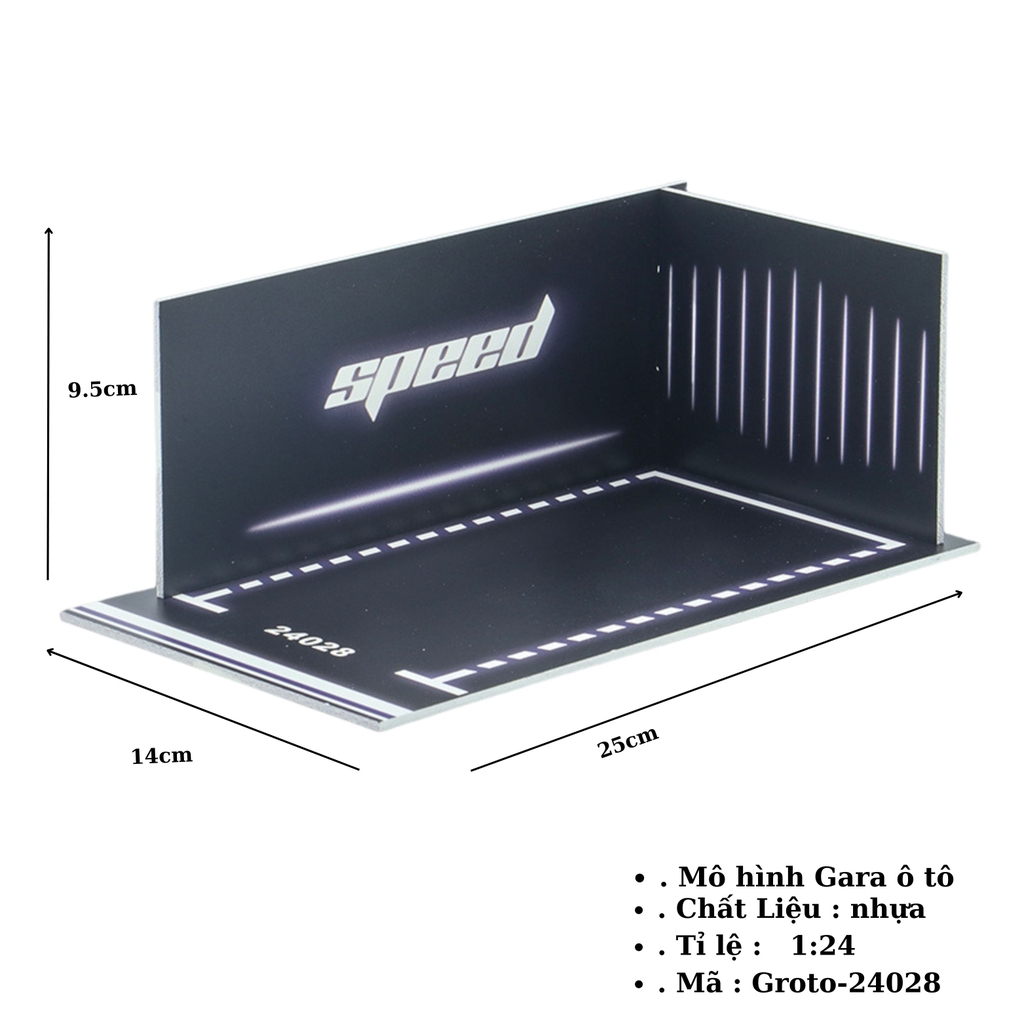 Gara oto 1:24 SKU : Groto ( VAT : 003-10-40 ) - K142-T3-S4-5
