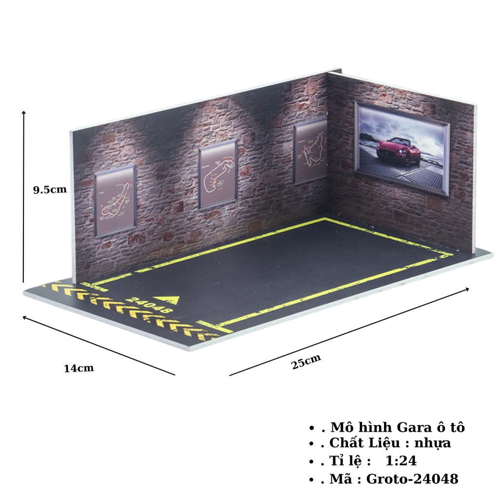 Gara oto 1:24 SKU : Groto ( VAT : 003-10-40 ) - K142-T3-S4-5
