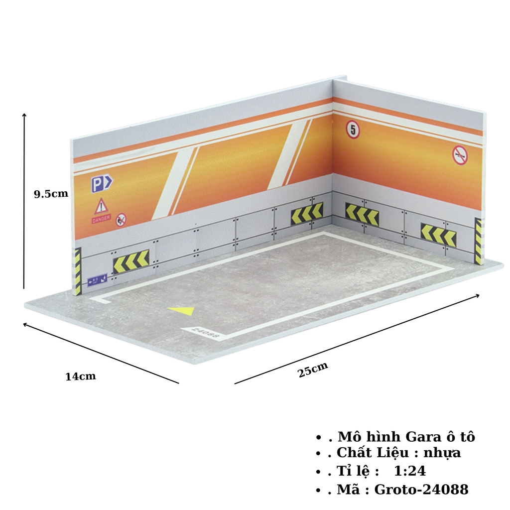 Gara oto 1:24 SKU : Groto ( VAT : 003-10-40 ) - K142-T3-S4-5