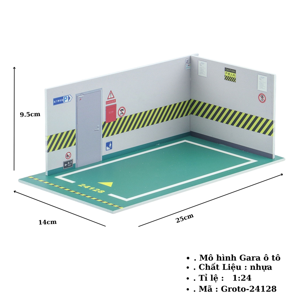 Gara oto 1:24 SKU : Groto ( VAT : 003-10-40 ) - K142-T3-S4-5