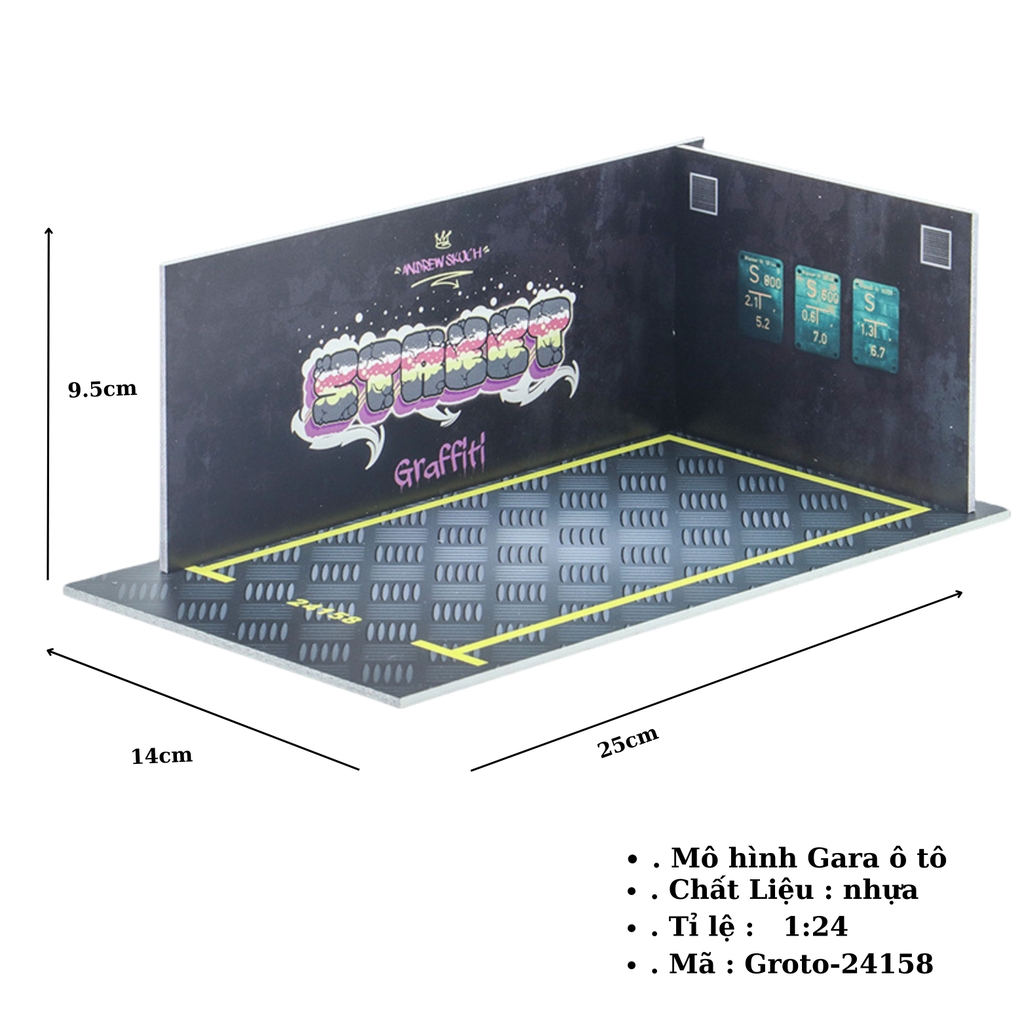 Gara oto 1:24 SKU : Groto ( VAT : 003-10-40 ) - K142-T3-S4-5