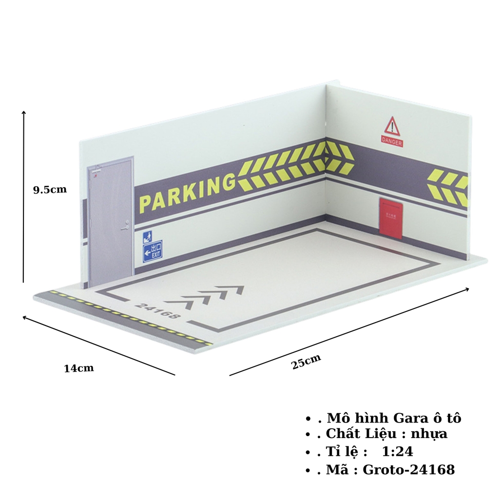 Gara oto 1:24 SKU : Groto ( VAT : 003-10-40 ) - K142-T3-S4-5