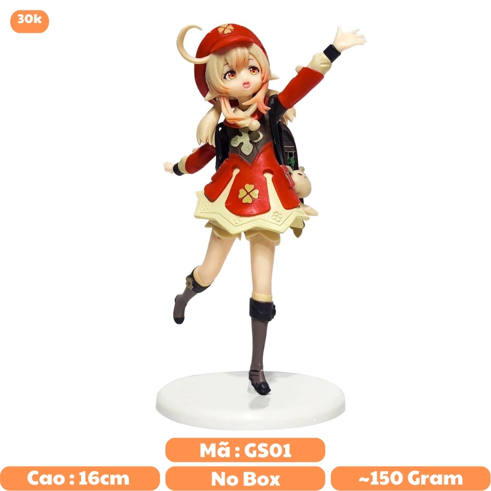 Mô Hình Genshin Impact Klee siêu dễ thương , cao 16.5 cm - Figure Genshin Impact Klee - No Box - N1-K31-T2-S2