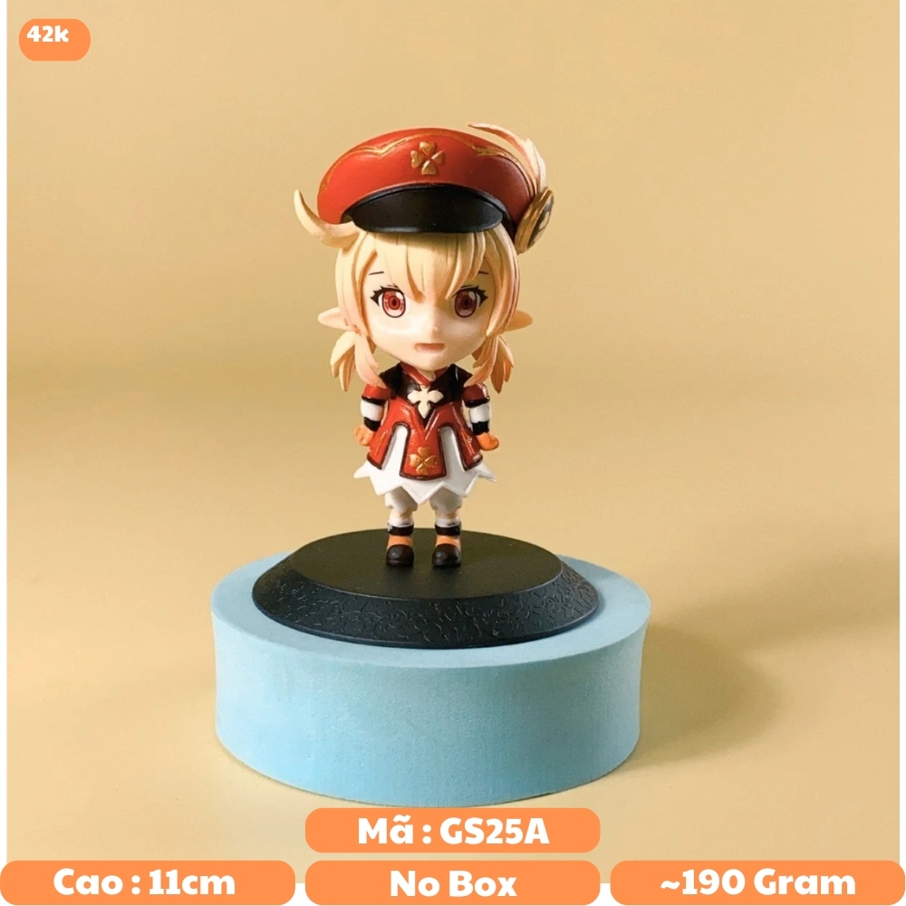 Mô Hình Genshin Impact Klee siêu dễ thương - cao 11cm - nặng 190gram - Figure  Genshin Impact -  No Box - N3-K35-T3-S3