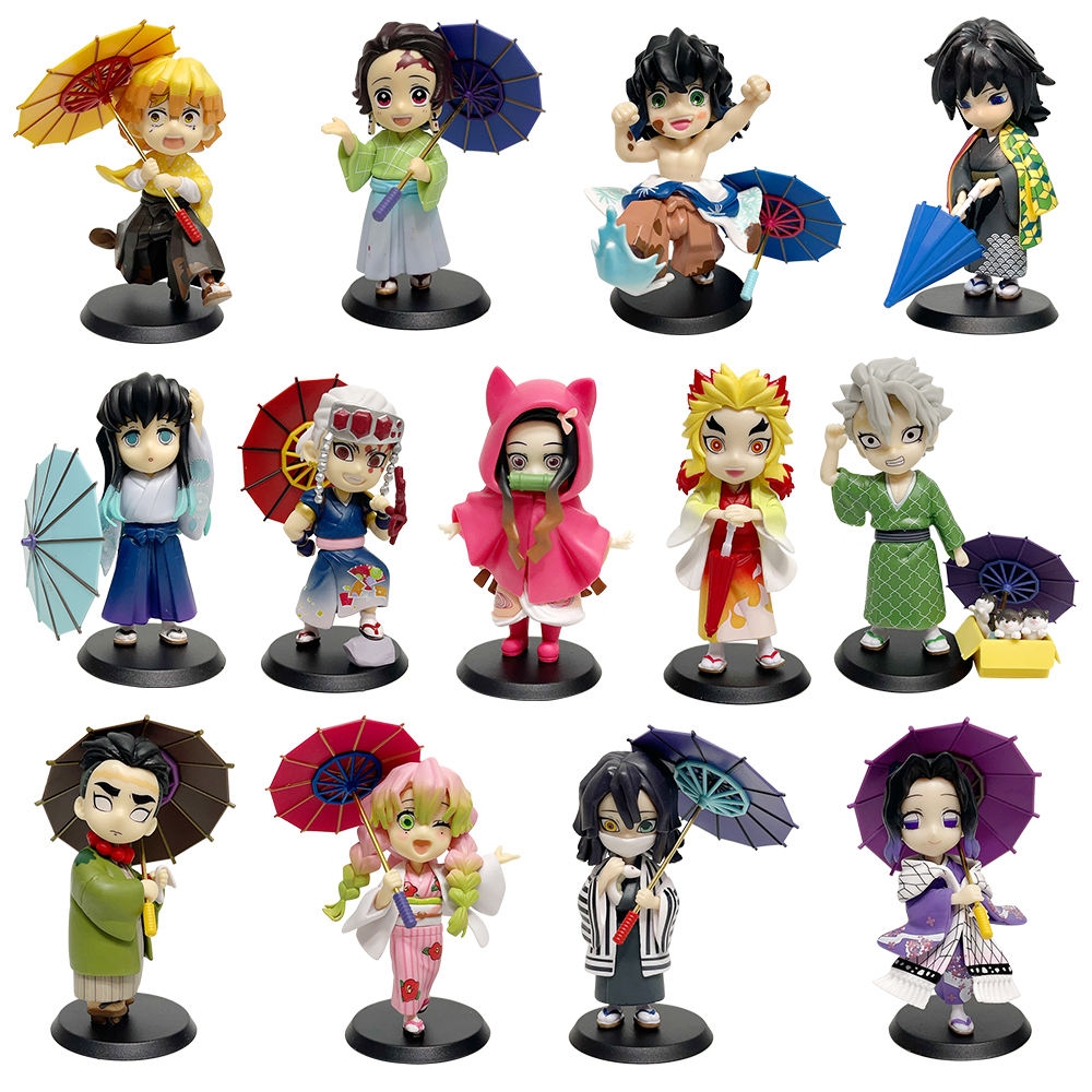 ( Giá 1 con - Bộ 6 con - Đặt Số Lượng 6 ) - Bộ 6 nhân vật Thanh Gươm Diệt Quỷ - SKU : hm191 - (VAT : G873-84)