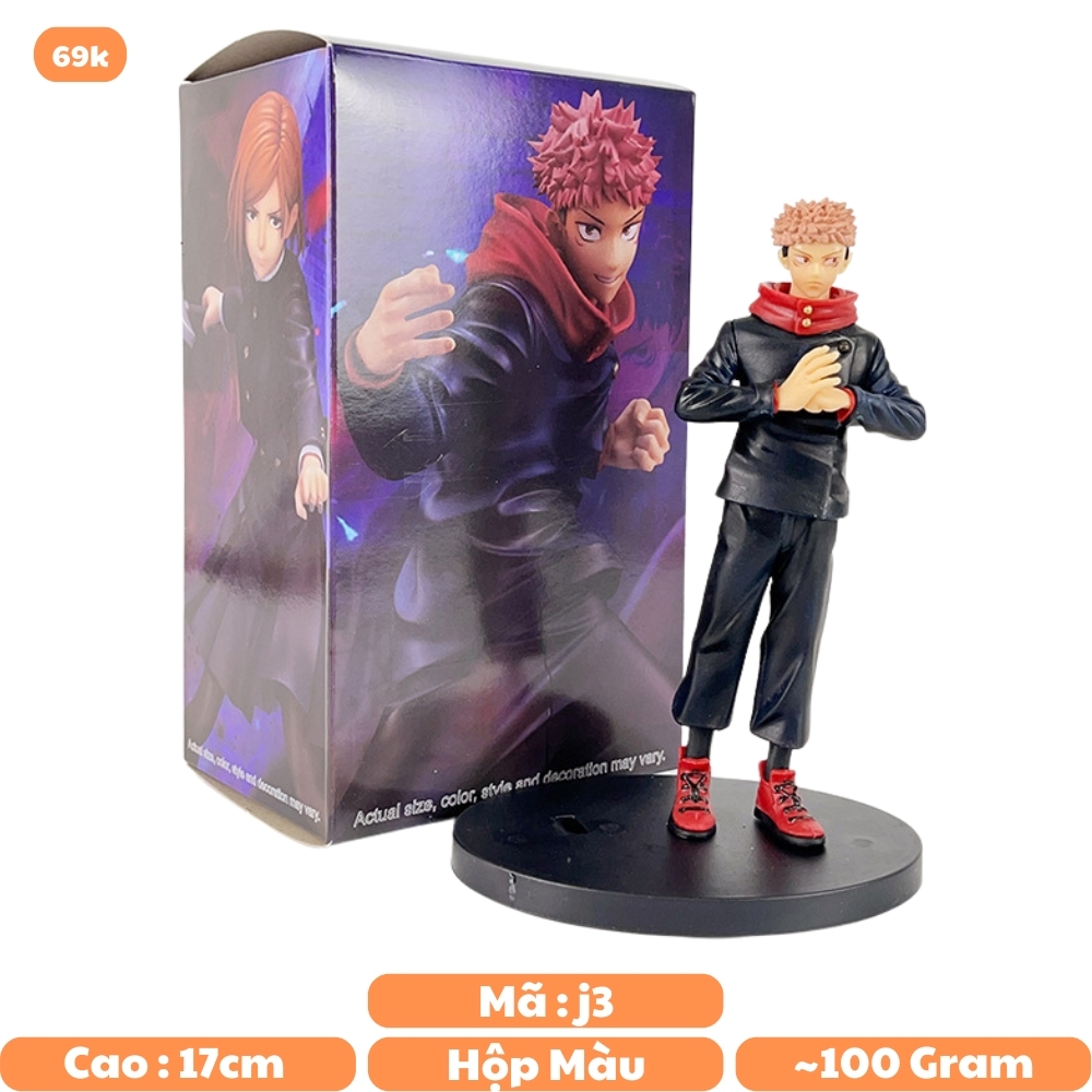 Mô Hình Itadori Yuji dáng đứng - Cao 17cm - nặng 110gram - No Box : bọc túi OPP - Figure anime Jujutsu Kaisen - N1-K40-T2-S2