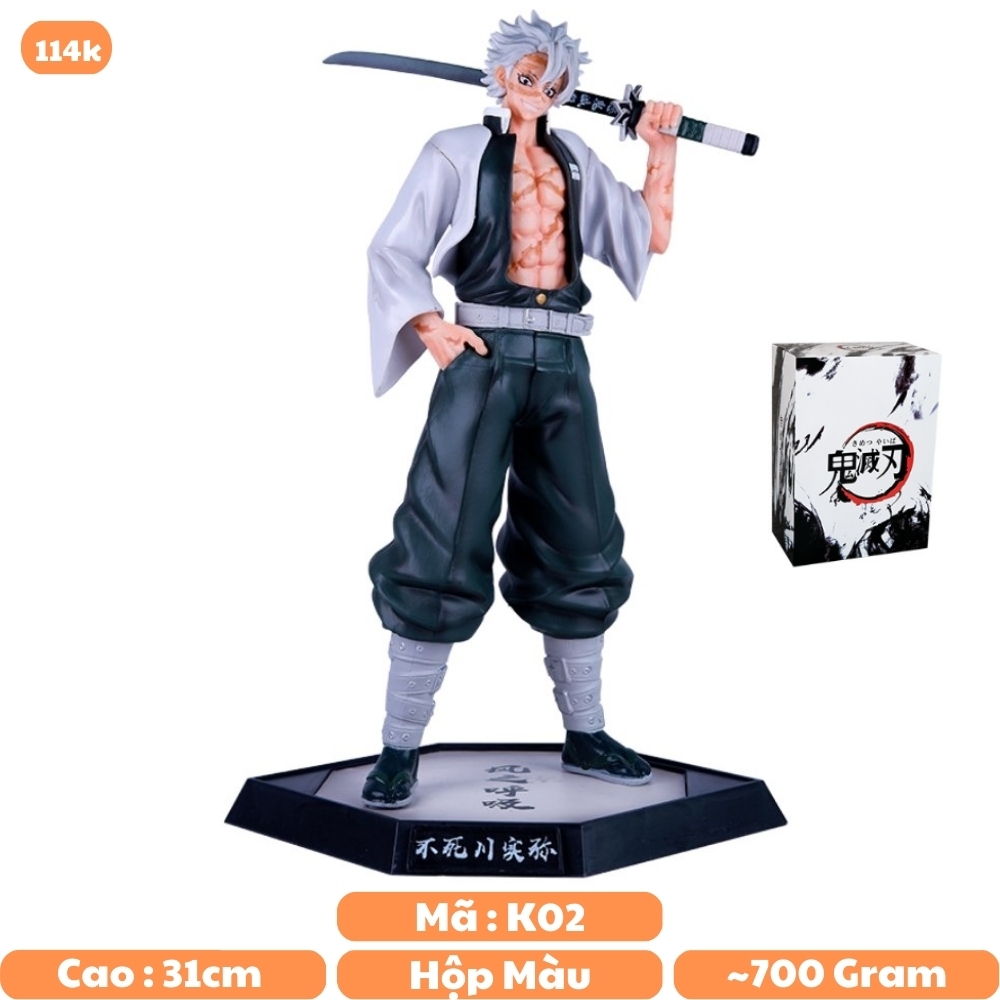 Hàng loại 1 -Mô Hình Kimetsu No Yaiba Phong Trụ dáng đứng siêu ngầu cao 31cm nặng 700g - Figure Thanh gươm diệt quỷ - Có Vỏ Hộp màu - N4-K4-BL1