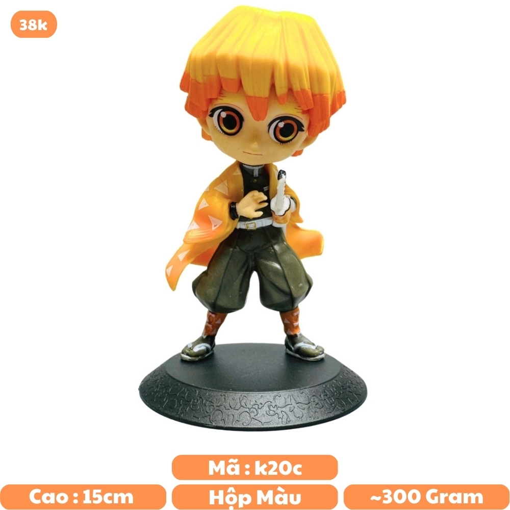 Mô Hình POP Kimetsu No Yaiba zenitshu dáng đứng cao 13cm - 300gram - Figure Thanh gươm diệt quỷ - Bọc Túi Opp - No box - N1-K38-T2-S5