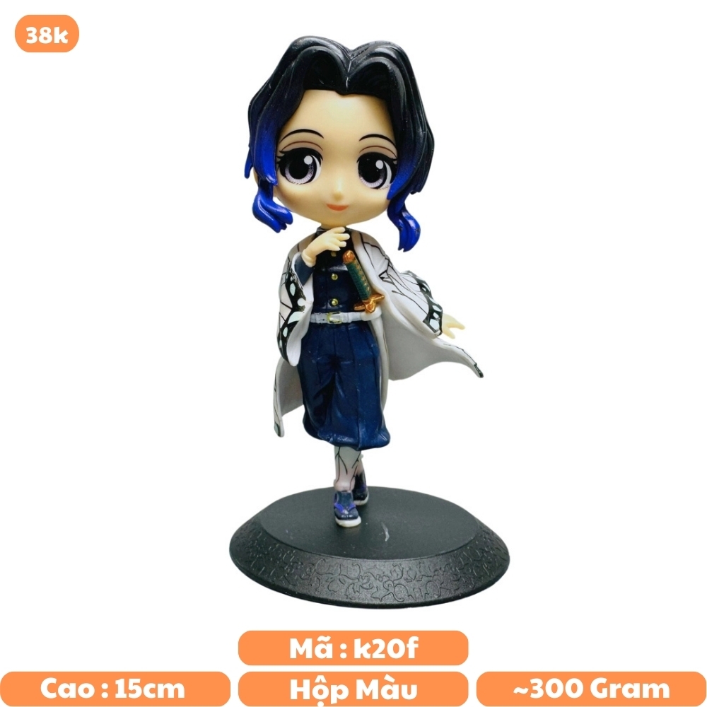 Mô Hình POP Kimetsu No Yaiba shinobu dáng đứng cao 13.5cm - 300gram - Figure Thanh gươm diệt quỷ - Bọc Túi Opp - Hộp màu - N1-K38-T2-S4