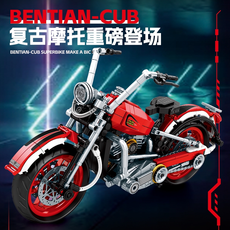Bộ Lắp Ghép Xe Moto Retro Model. SKU: LG-K2192 (VAT 001-23-150) K99-T1-S4