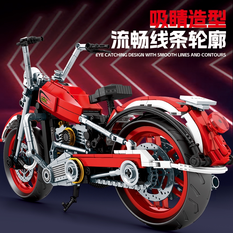 Bộ Lắp Ghép Xe Moto Retro Model. SKU: LG-K2192 (VAT 001-23-150) K99-T1-S4