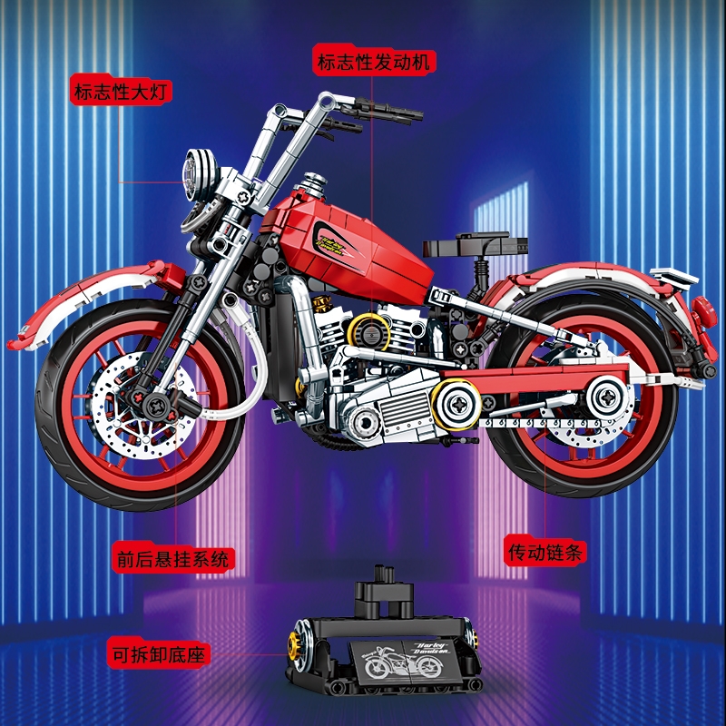 Bộ Lắp Ghép Xe Moto Retro Model. SKU: LG-K2192 (VAT 001-23-150) K99-T1-S4
