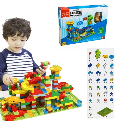 Đồ Chơi Lắp Ghép xây dựng bóng trượt khủng long  - 91 chi tiết  - Full Box - SKU : LG-963