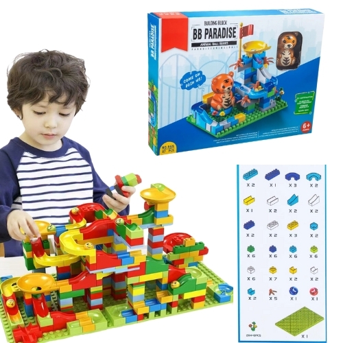 Đồ Chơi Lắp Ghép xây dựng bóng trượt Tiểu Hổ - 89 chi tiết  - Full Box - SKU : LG-964