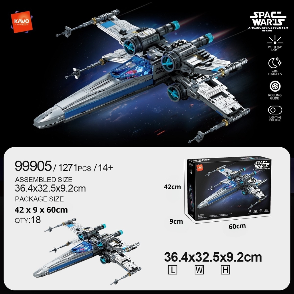 Lắp ghép tàu vũ trụ 1261pcs . SKu: LG-99905 ( VAT 001-25-200 ) K133-T4-S5,6